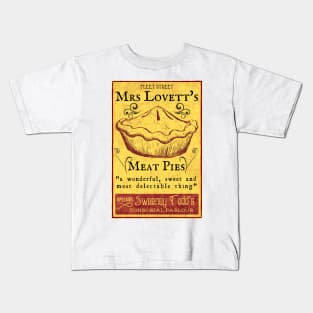 Mrs Lovett's Meat Pies - Sweeney Todd Musical Kids T-Shirt